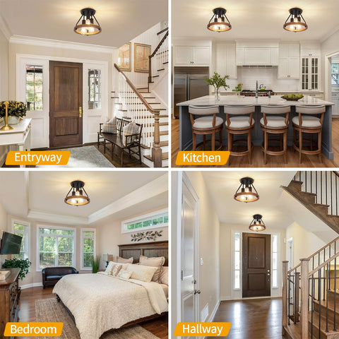 LZLDCJ solid wood frame and metal canopy deliver durable farmhouse style.