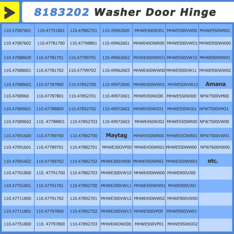 M Motico WP8183202 door hinge helps maintain safe smooth operation over time