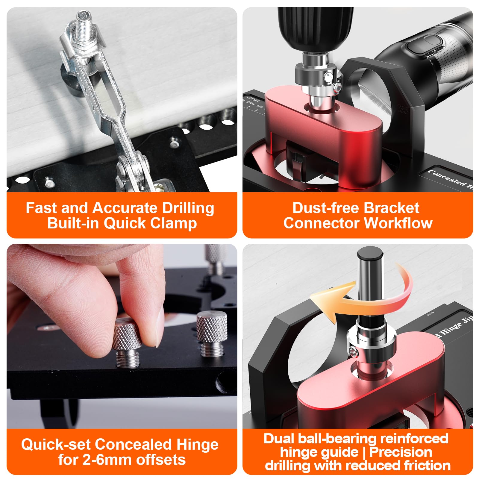 M-T 35mm carbide bit delivers precise hinge cup drilling