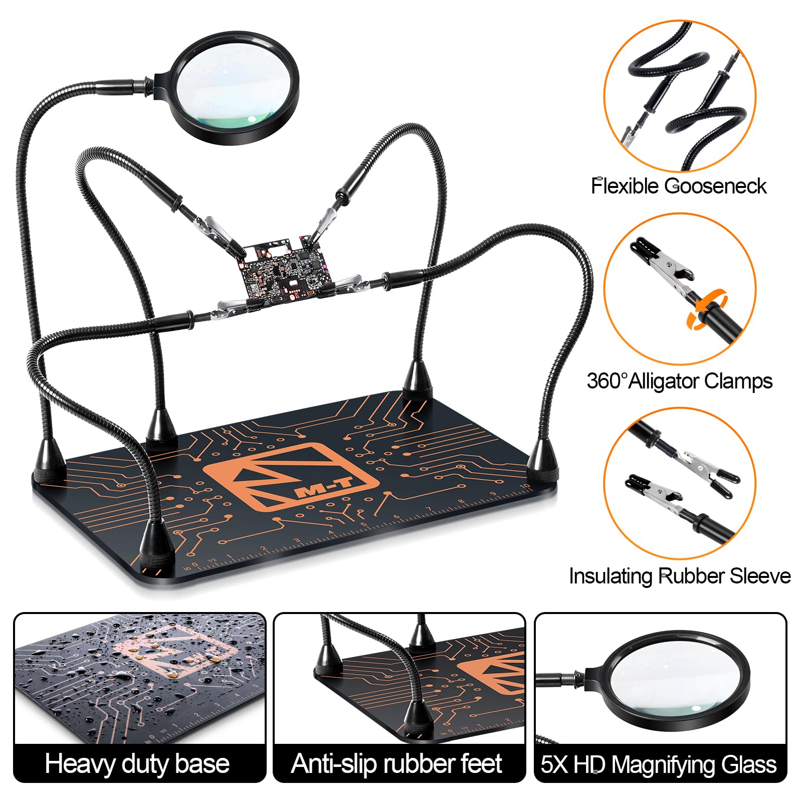 M-T Helping Hands rust-proof metal construction withstands heavy use.