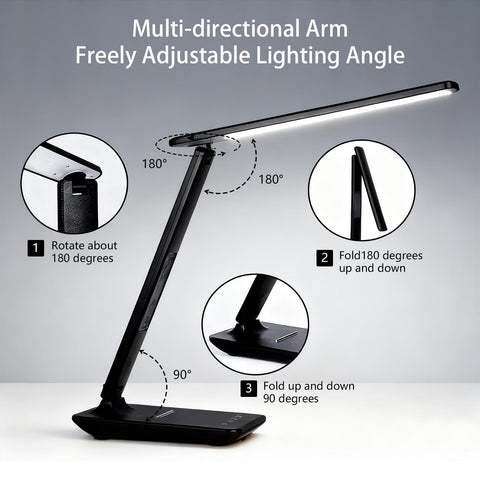 M-Xeotei lamp includes a 10W wireless charging pad for clutter-free power.