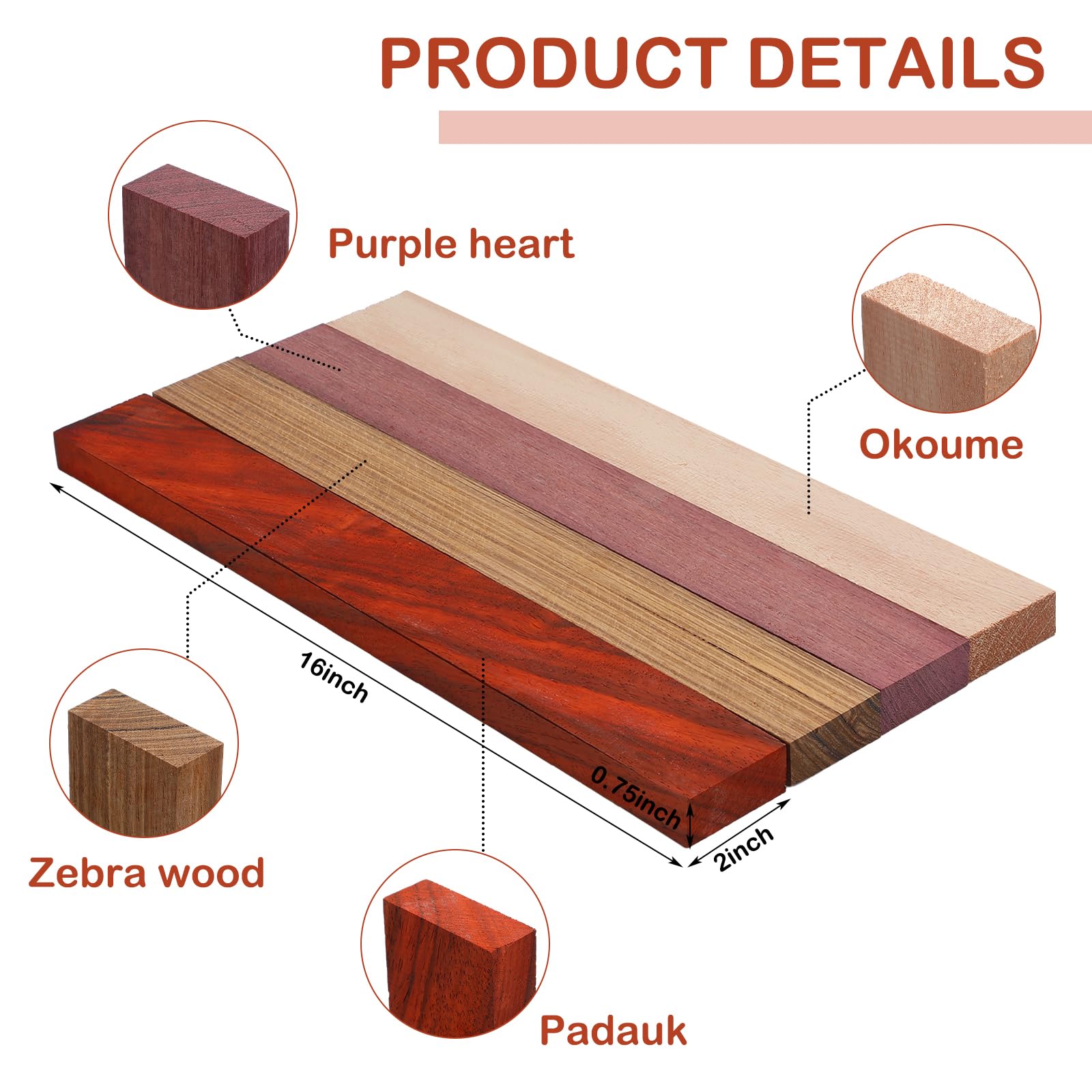 Maasechs zebrawood wood strip for decorative panels and inlays