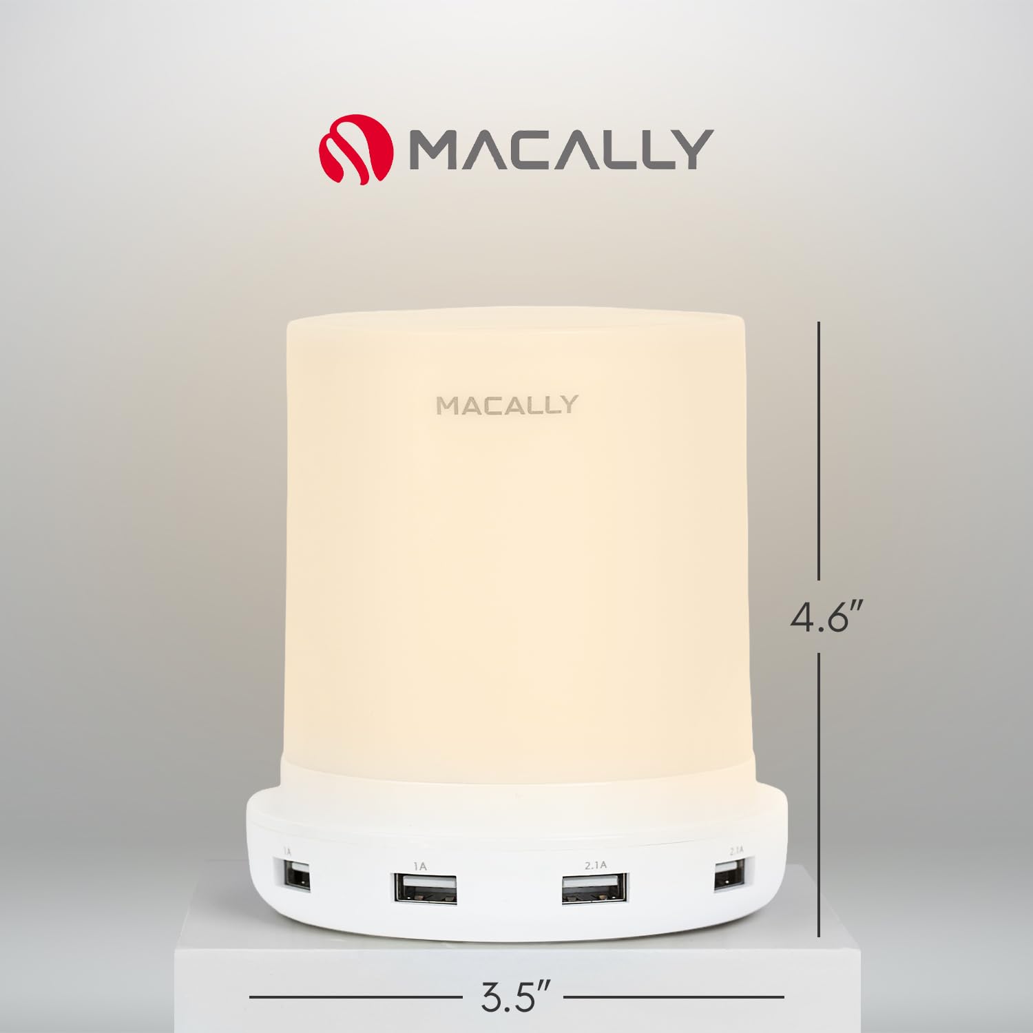 Macally warm 2700K glow ideal for evenings.