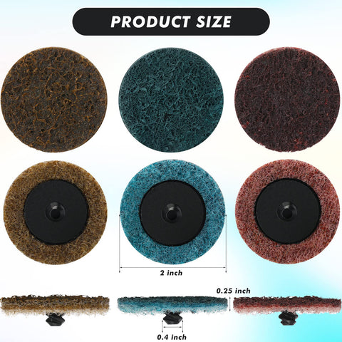 Macarrie aluminum oxide 2 inch discs provide fast material removal.