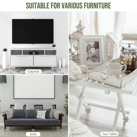 Macarrie desk and table legs glide quietly and safely