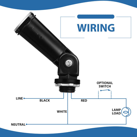 Macarrie dusk-to-dawn sensor works with LED, fluorescent, and incandescent bulbs.