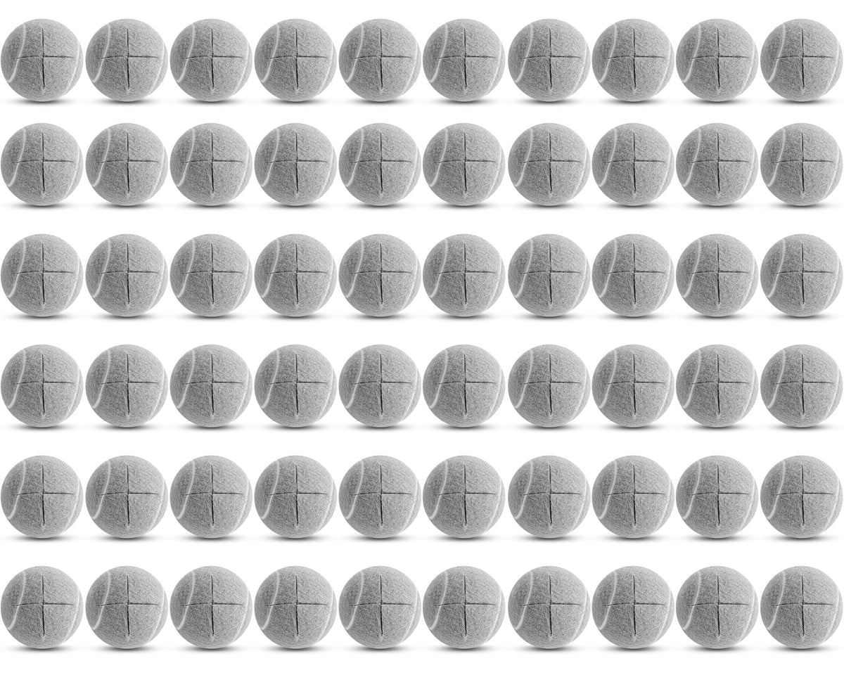 Macarrie pre-cut tennis balls for chair glides provide quick slip on protection