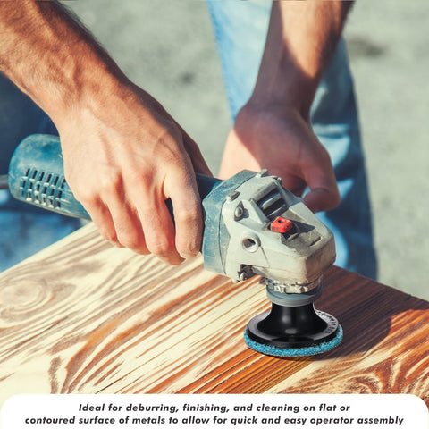 Macarrie discs with heat-resistant coating sustain grinding sessions.