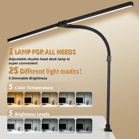 MACASA extended light bar reaches 31.5 inches for broad desk illumination