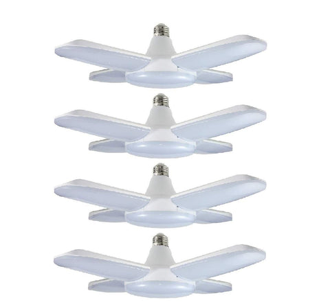 MACGO four-pack LED garage lights illuminate wide spaces with 6000lm output