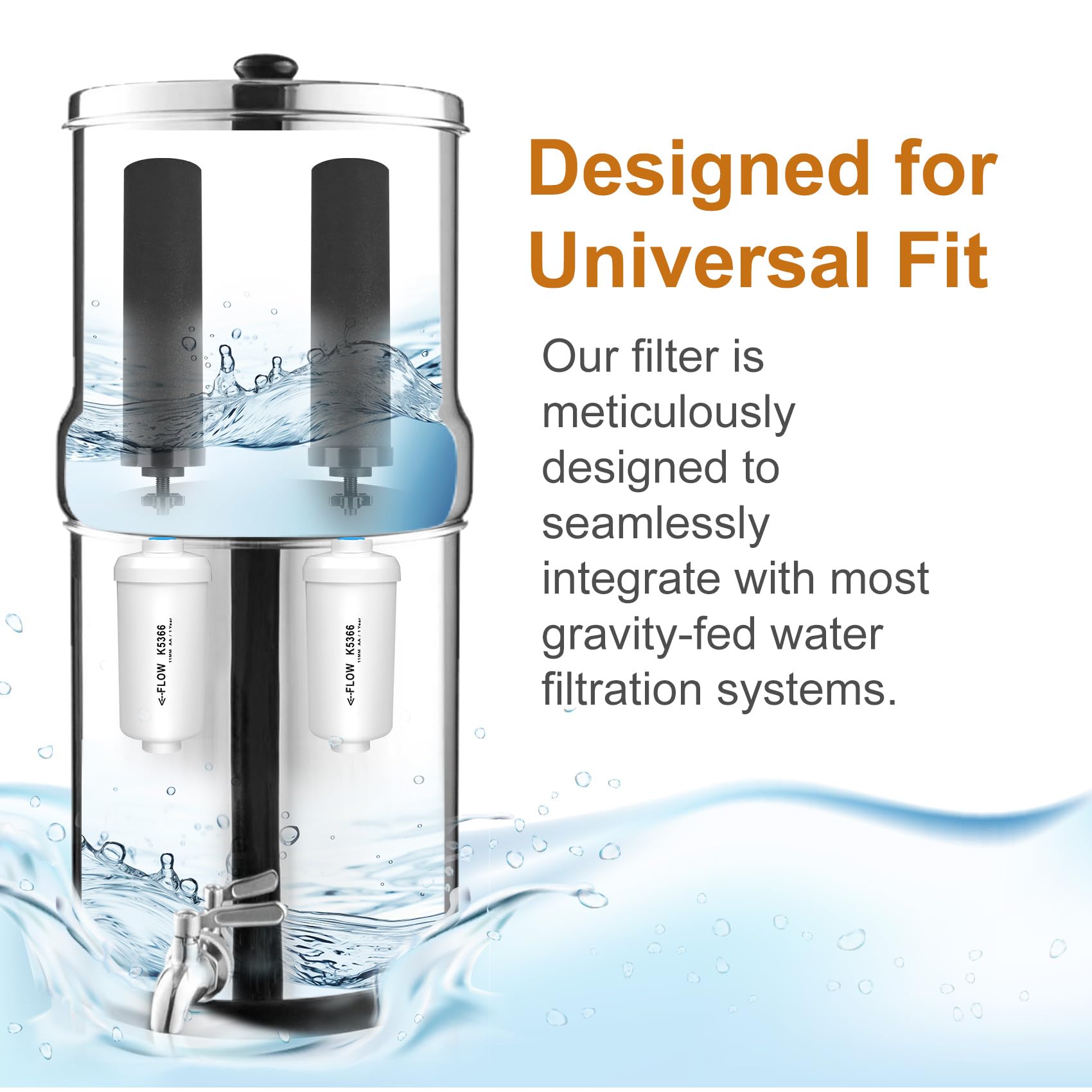 High-efficiency purification visuals with MACIFECI Berkey filters