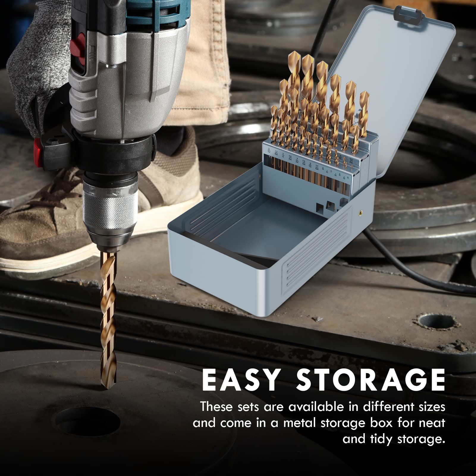MACXCOIP drill bits cut through stainless steel and aluminum with ease.