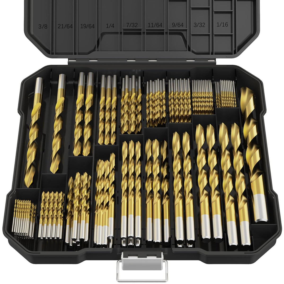 MacXCOIP titanium drill bits set close-up for precise drilling