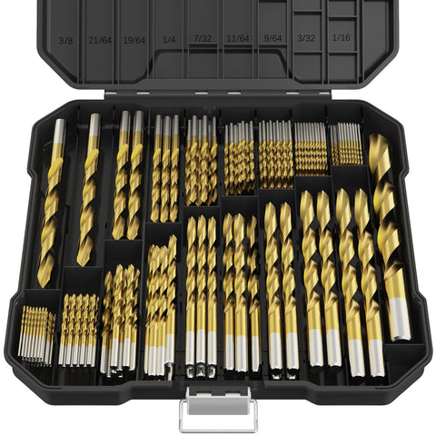 MacXCOIP titanium drill bits set close-up for precise drilling