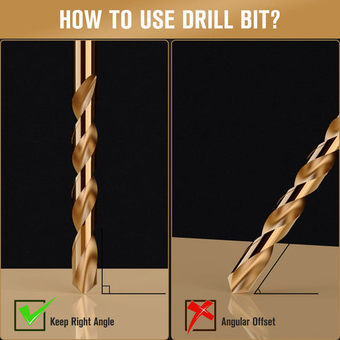 MACXCOIP varied sizes from 1/16 to 3/8 inch for versatile drilling.
