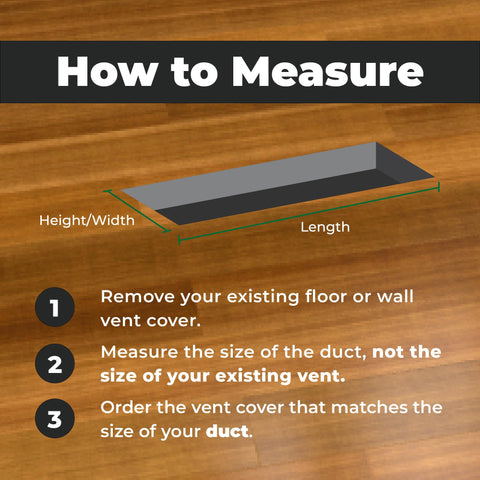 Rugged floor vent cover withstands high-traffic spaces.