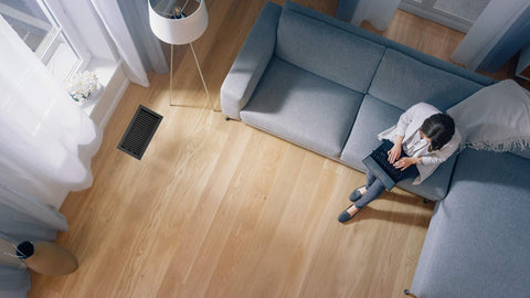 Matte black finish adds modern style to any room.