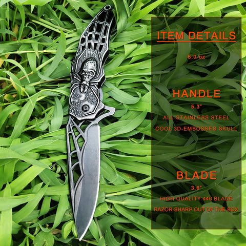 MADSMAUG pocket knife includes liner lock and clip for safe carry
