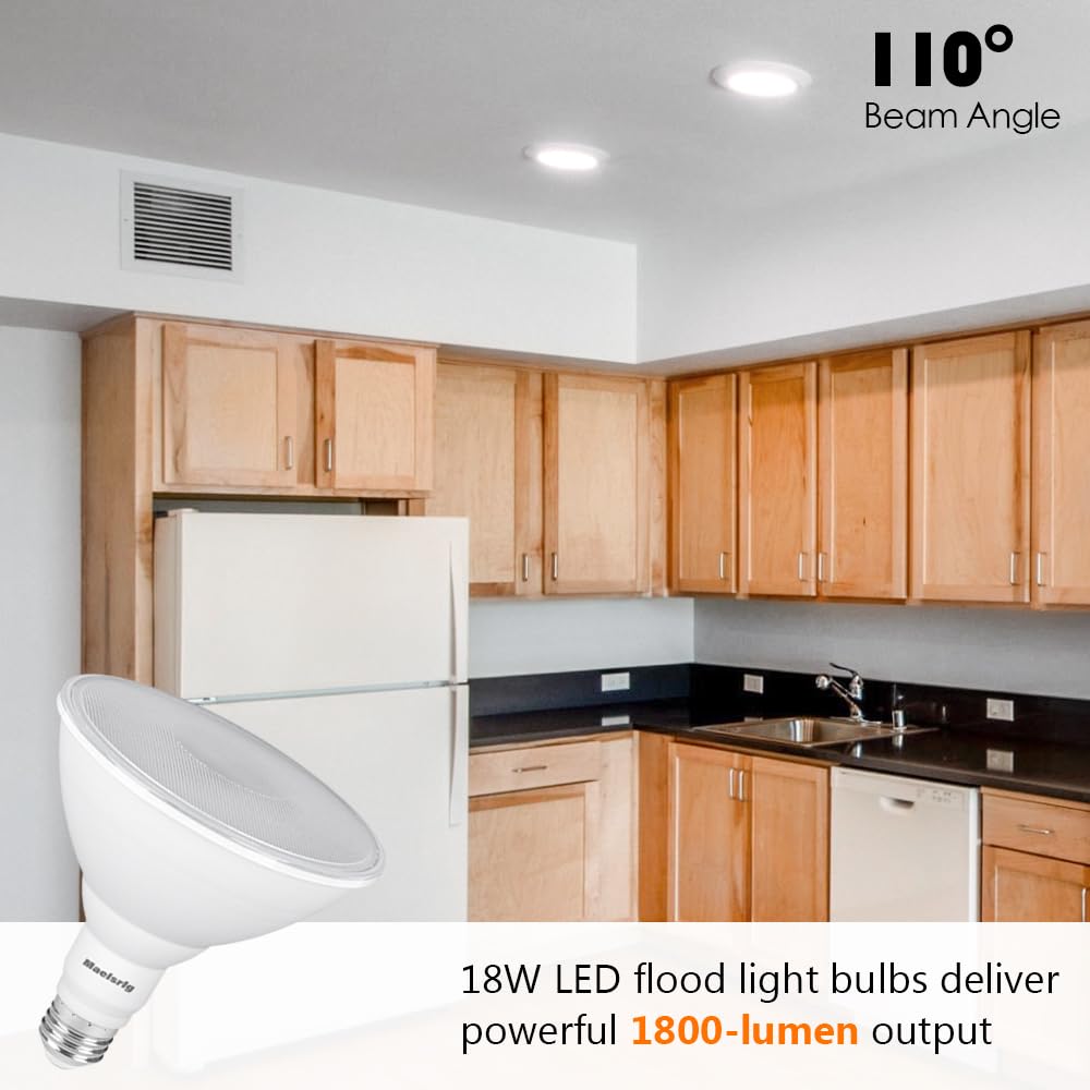 Maelsrlg PAR38 LED flood light driveway lighting for security.