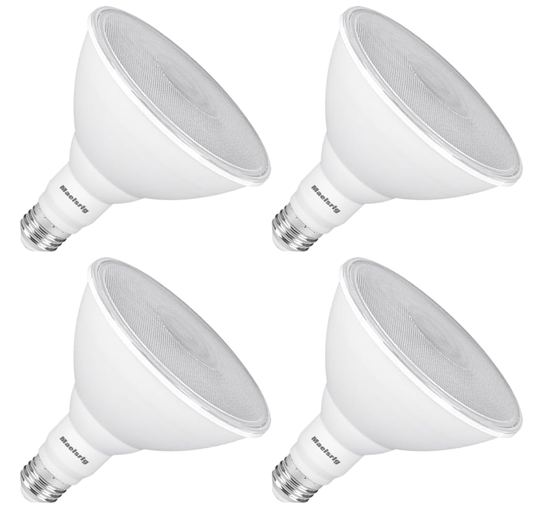 Maelsrlg PAR38 LED flood light porch lighting for clear nighttime visibility.