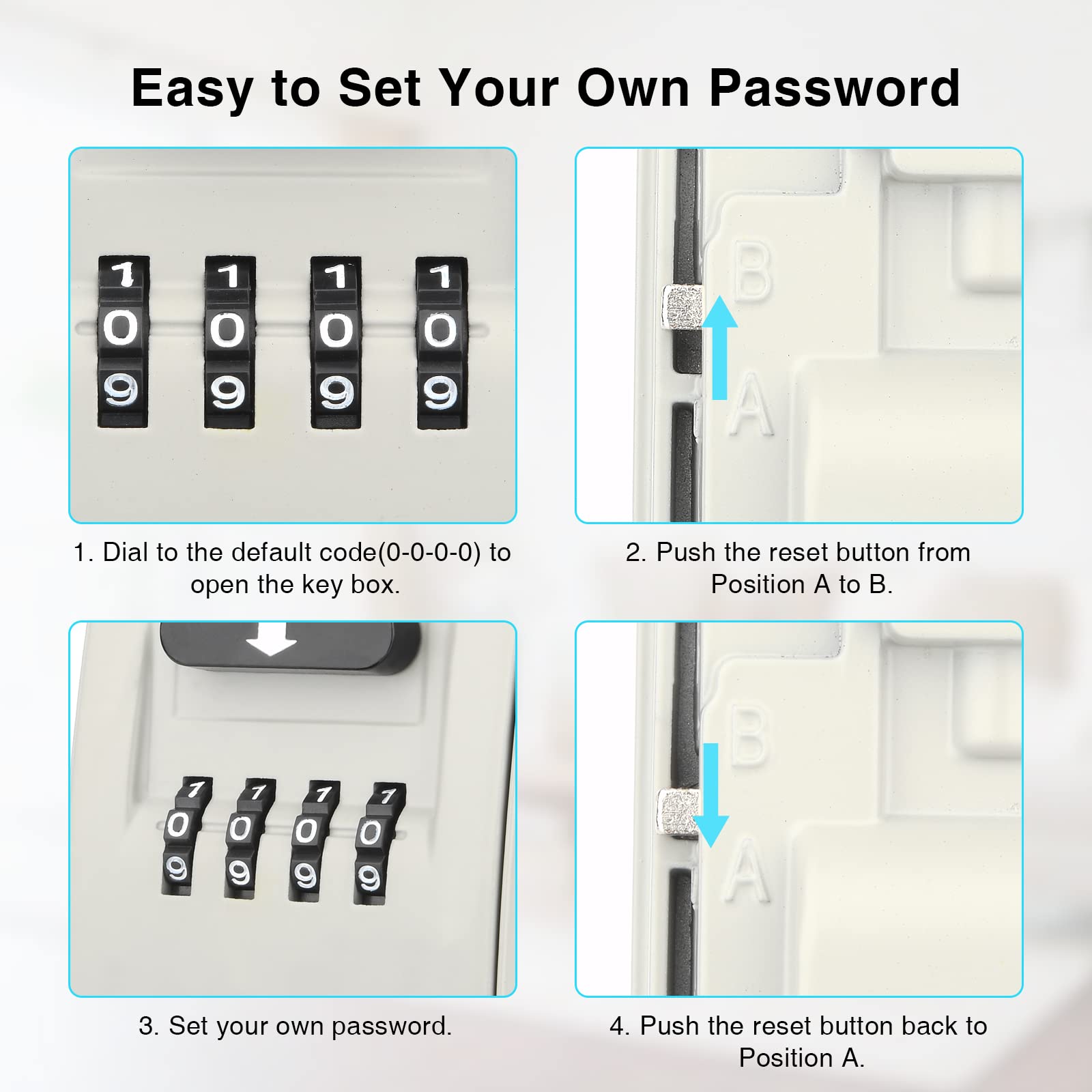mafiti key lock box outside mounted with hardware for easy installation