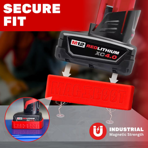 MAG-BOOT is built from durable, impact-resistant materials to protect batteries on site.