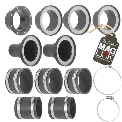 Mag Link 4in magnetic connector secures quick dust-hose connections across machines.
