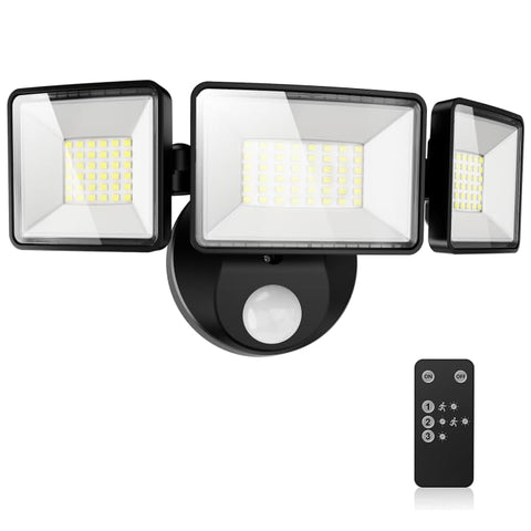 MAGAGUVU 7500LM LED security light front view improves outdoor visibility at night.