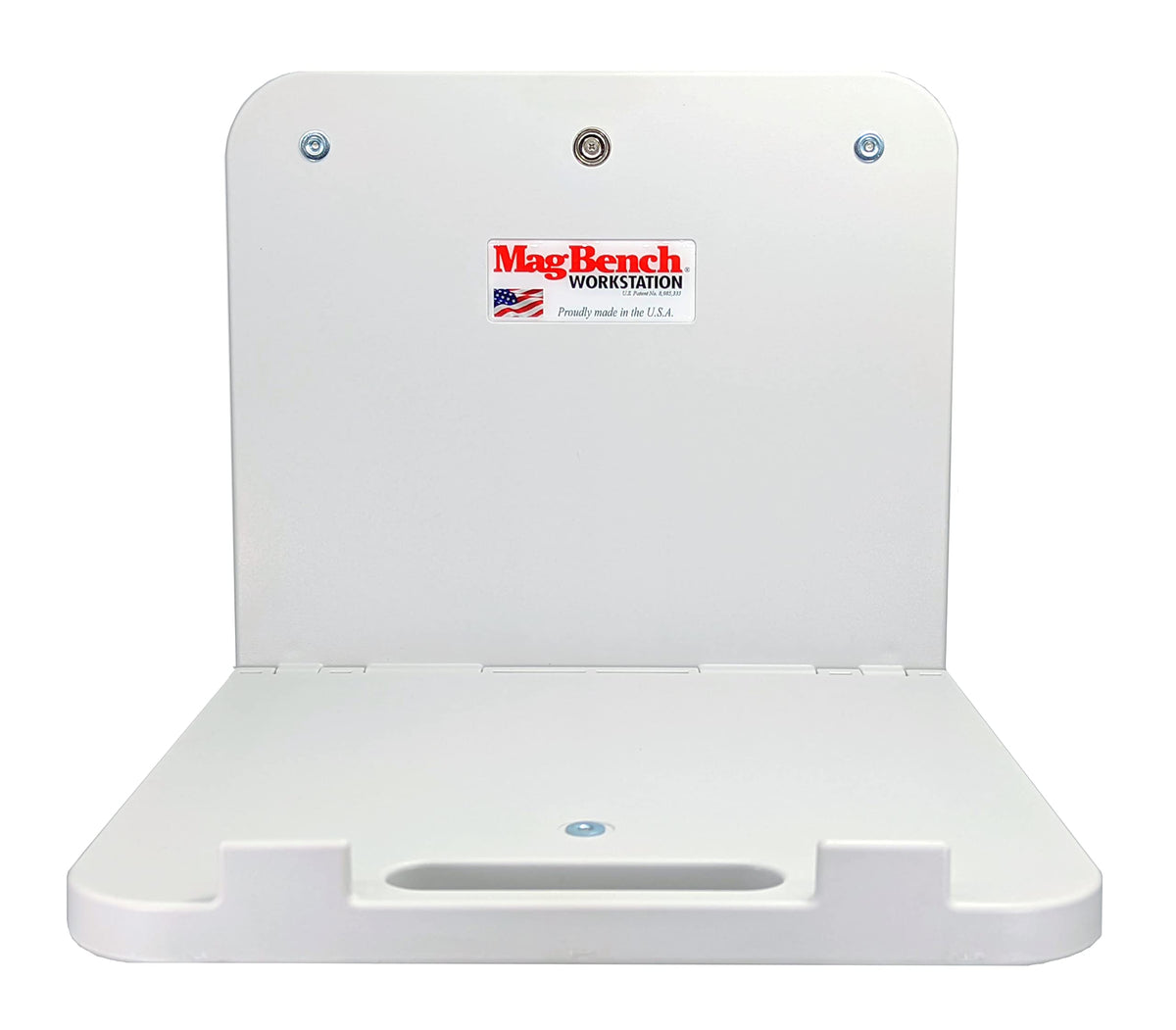 MagBench Workstation Standard front view mounted on steel for secure use