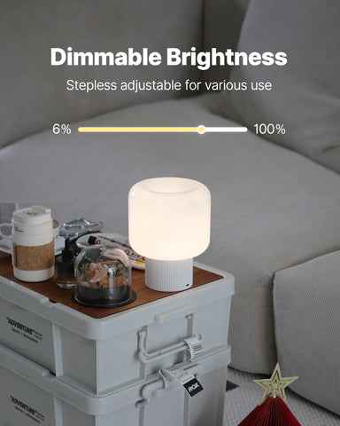 MAGCHARM Halo lamp offers 3 color temperatures for mood-adapting lighting.