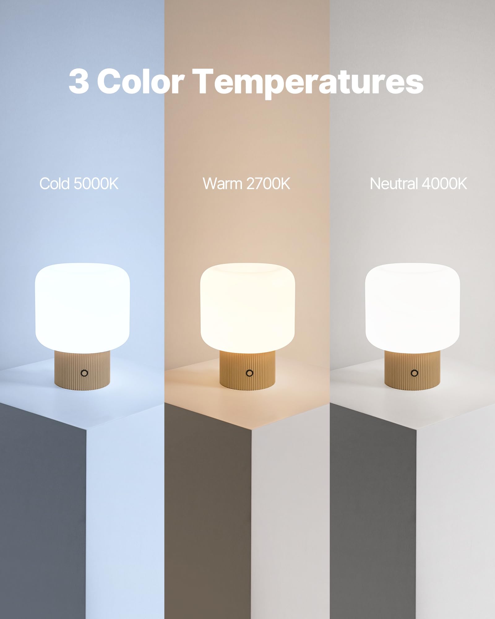 Dimmable touch control on MAGCHARM Halo Mushroom Lamp for reading and relaxing.