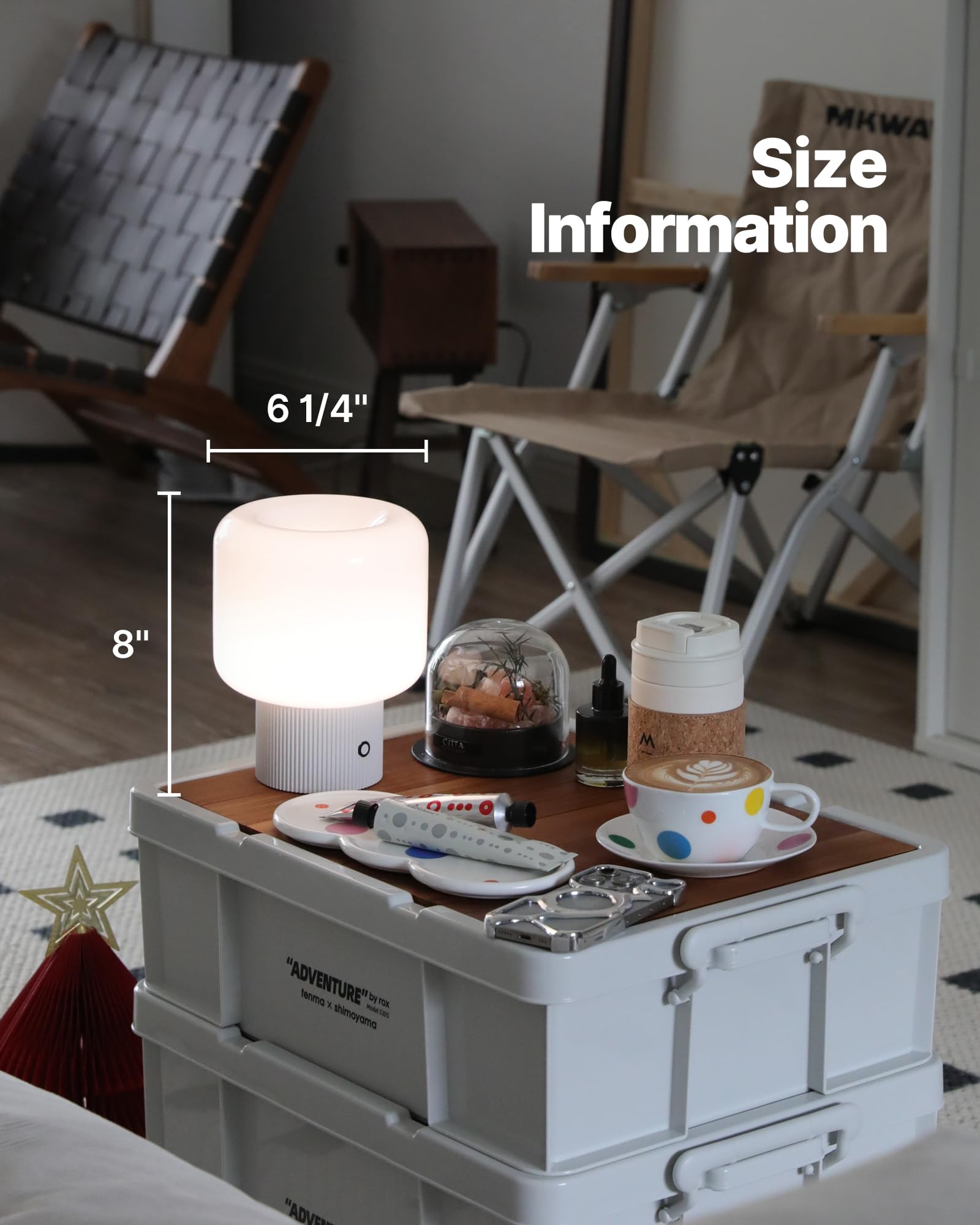 MAGCHARM Halo lamp rests on a durable vintage metal base.