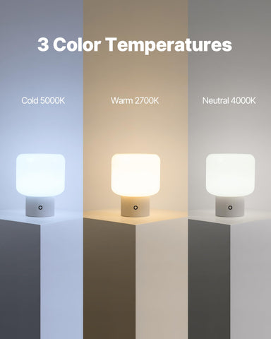 MAGCHARM Halo lamp with opal shade casts a calm, diffuse glow.