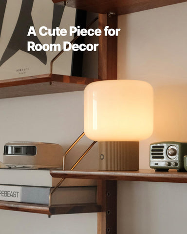 Portable MAGCHARM Halo Mushroom Lamp lets you move between rooms with ease.