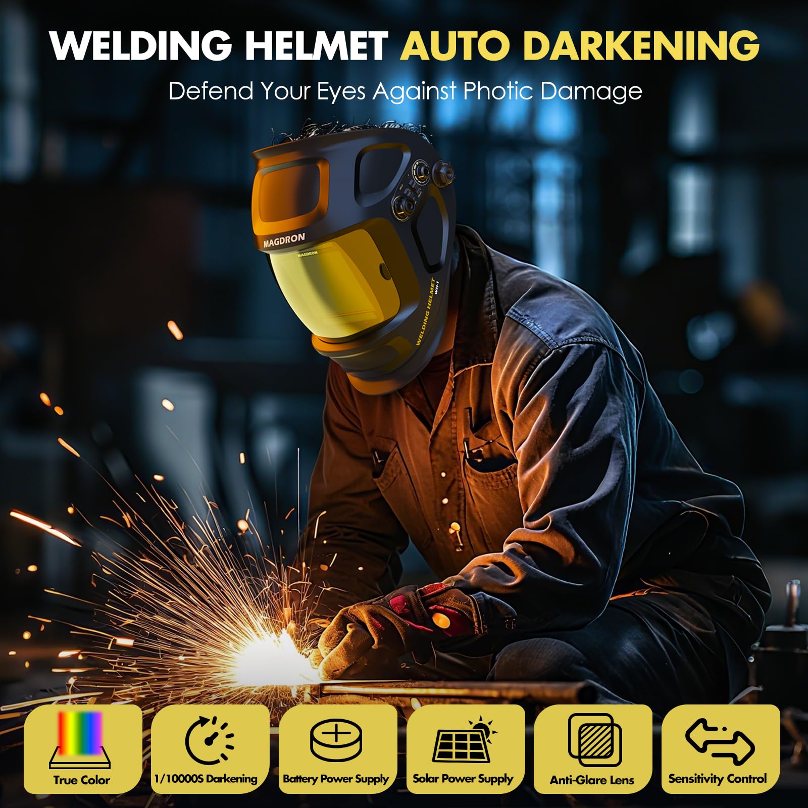 Magdron true color lens offers realistic weld details for alignment