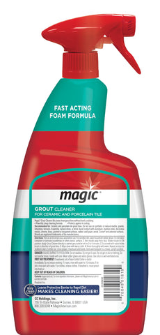 MAGIC Grout Cleaner microfiber cloth in use to lift dirt cleanly.