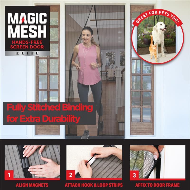 Magic Mesh Elite with 26 magnets creates a strong seal that closes automatically.