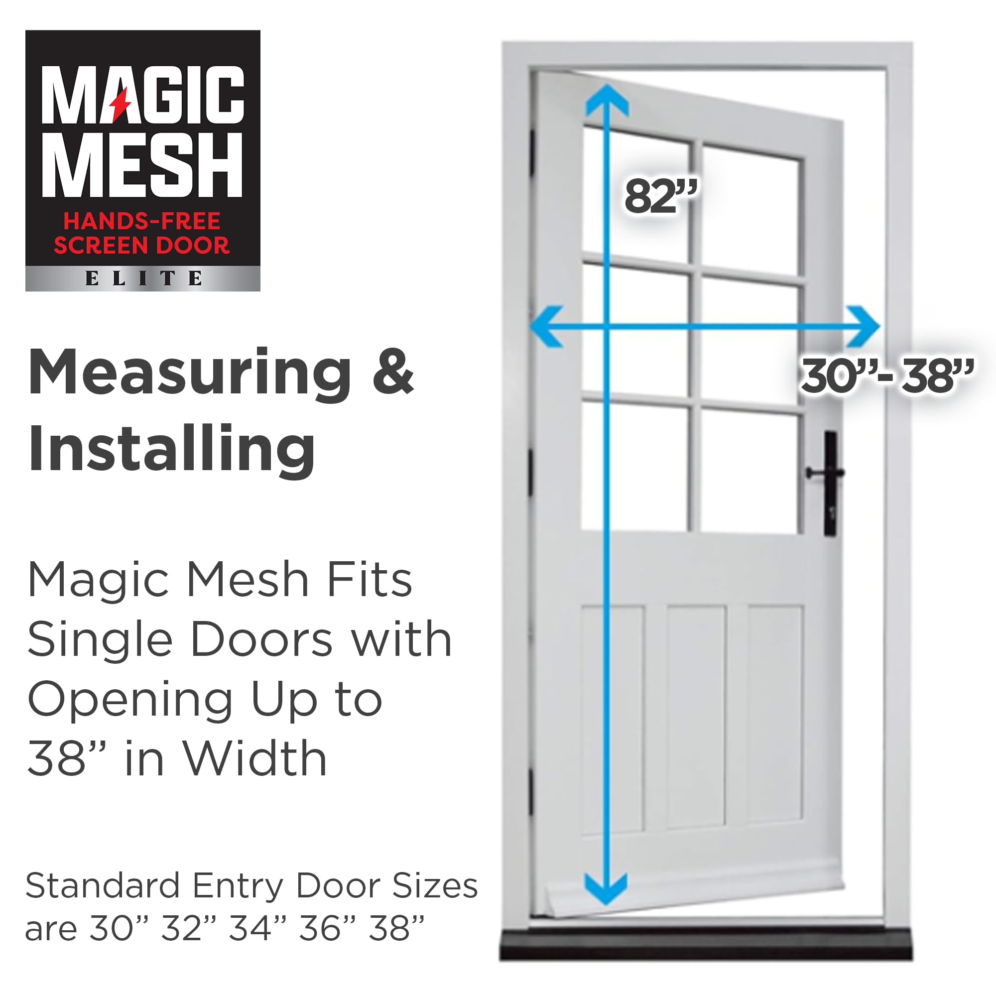 Magic Mesh Elite easy installation kit ensures quick, mess-free setup.