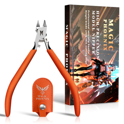 Magic Phoenix Ultimate Model Nippers blade close-up for ultra-thin, precise cuts.