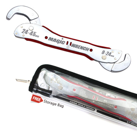 Magic Wrench in action demonstrates automatic ratcheting against various fasteners.