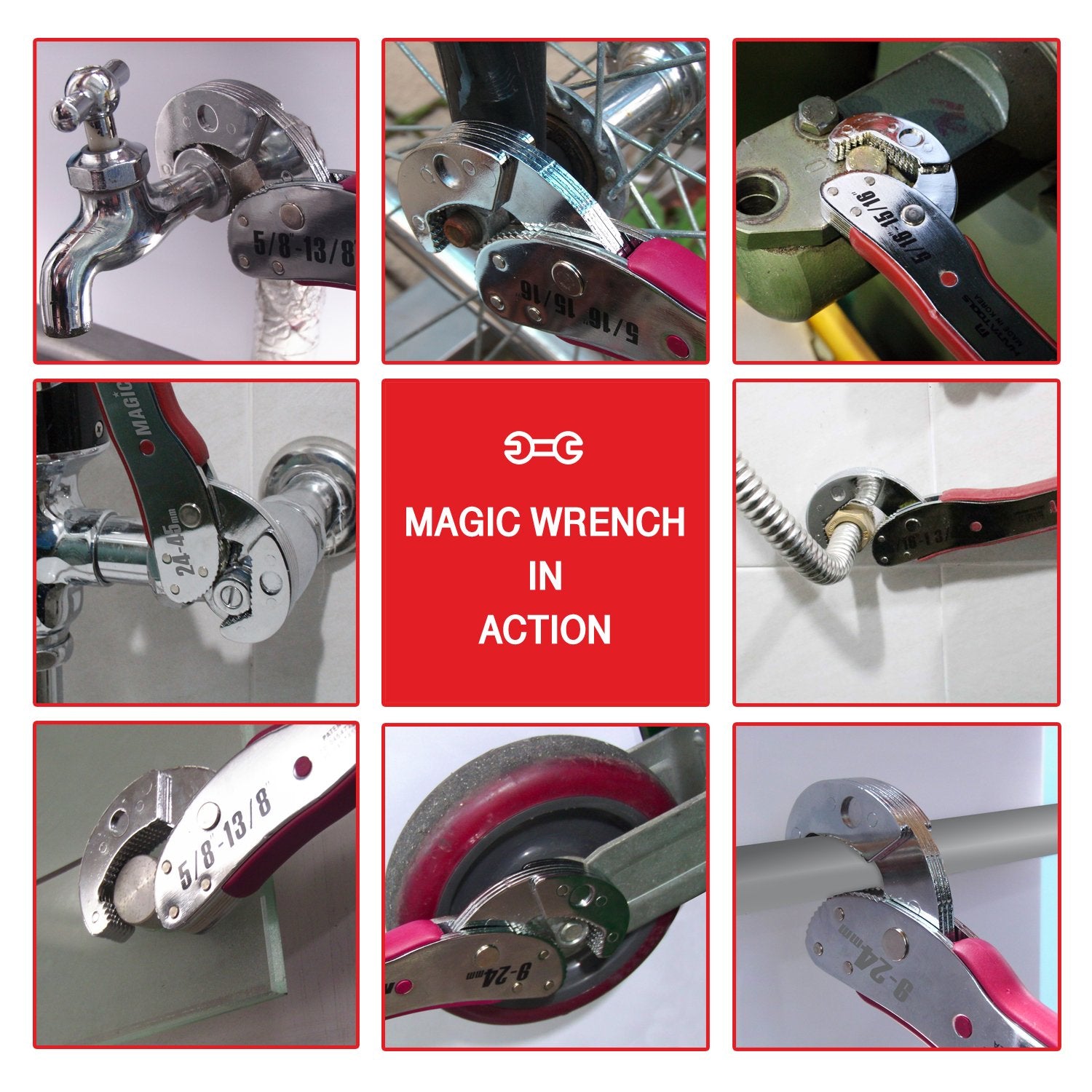 Magic Wrench compact tool highlighting all-in-one convenience.
