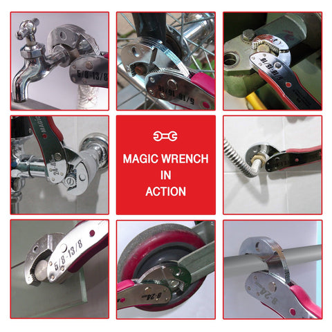 Magic Wrench compact tool highlighting all-in-one convenience.
