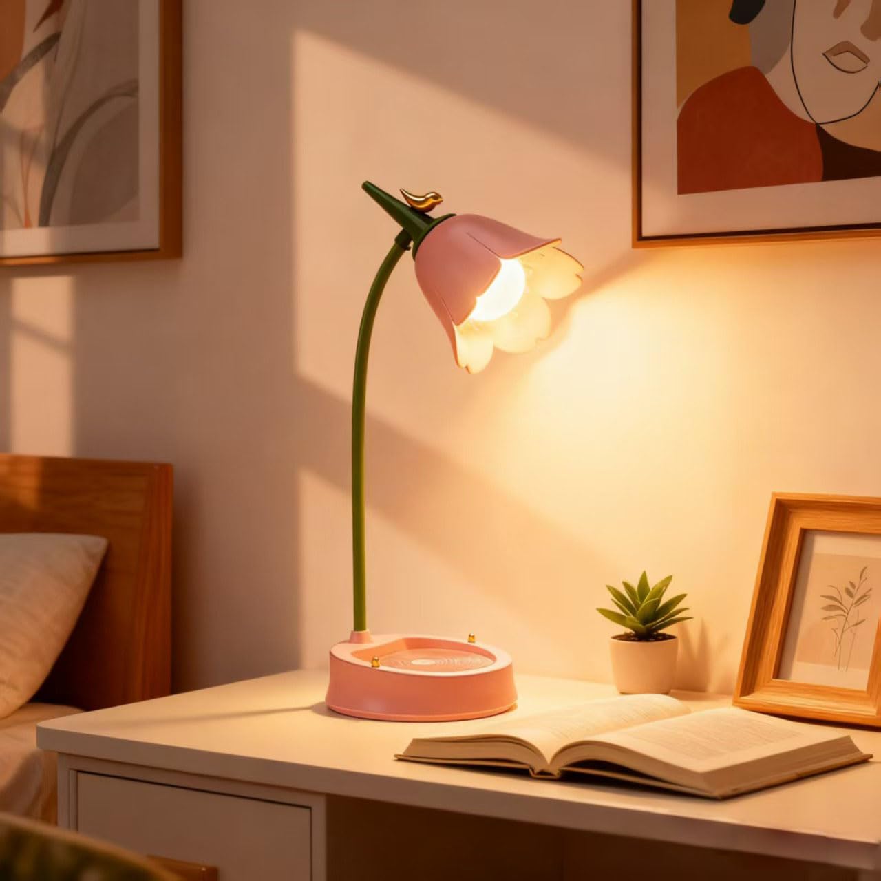 Magical JD mini lamp suited for dorm desks and small spaces.