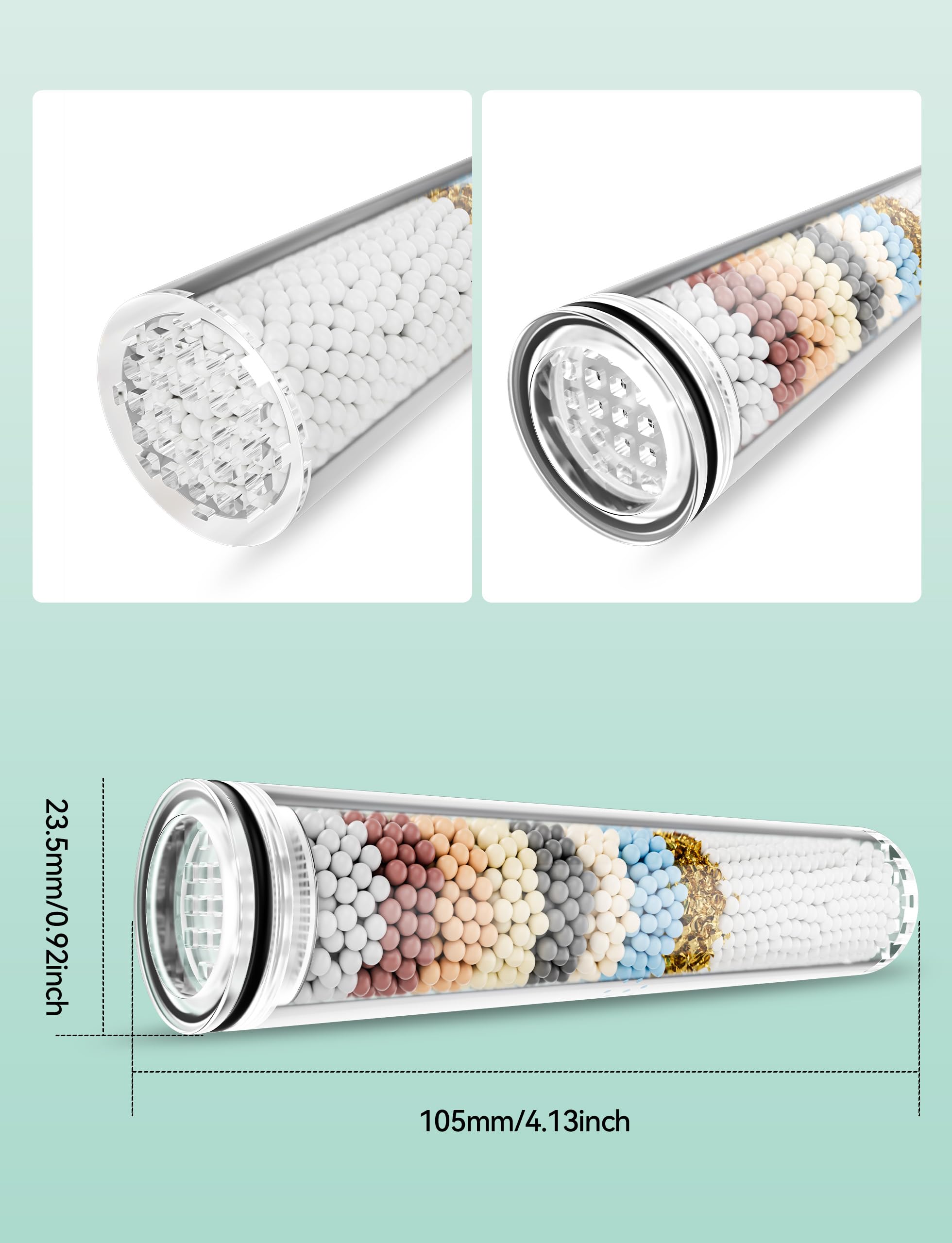 Magichome filter installed on handheld showerhead reduces chlorine