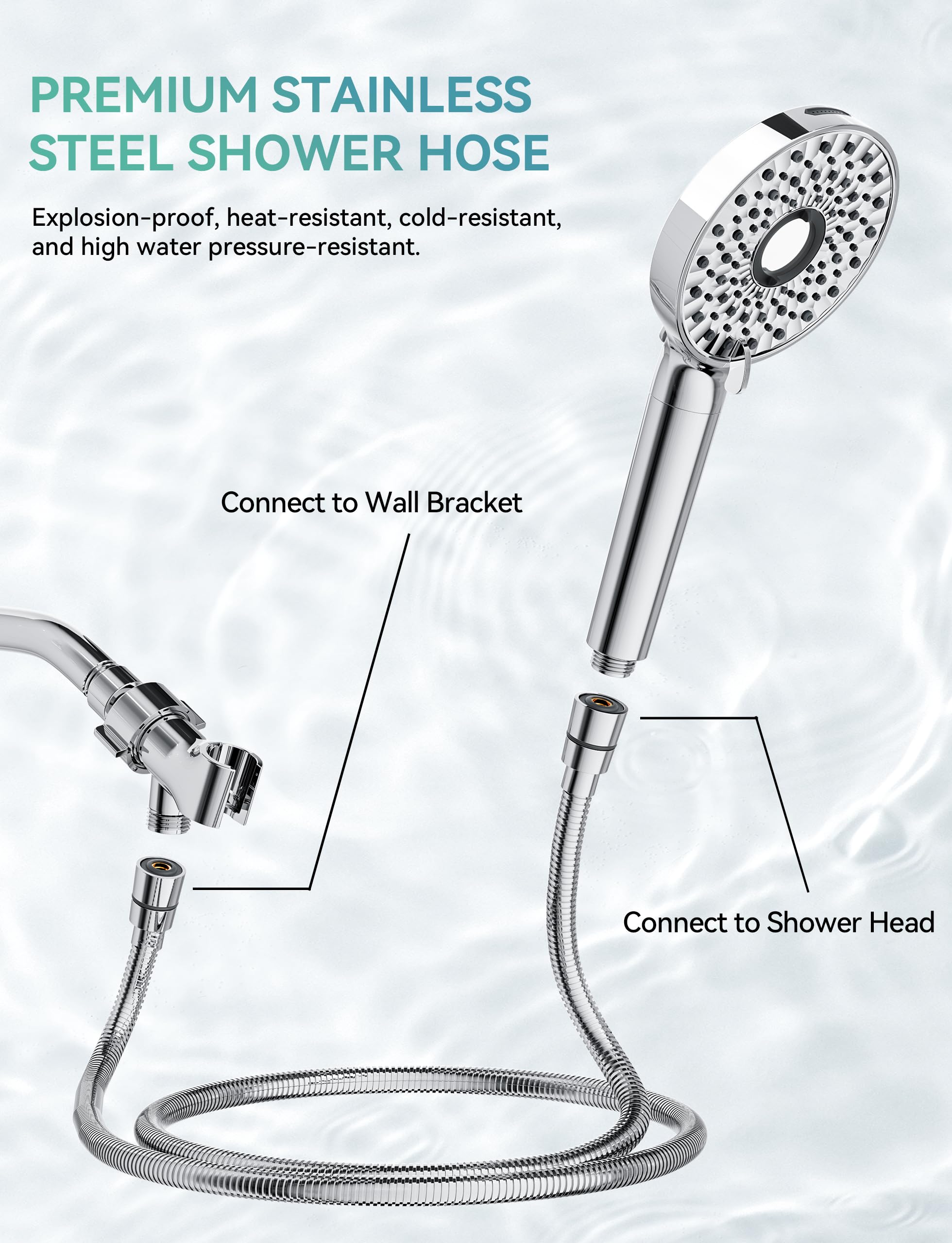Magichome anti-clog 90-nozzle design helps maintain steady spray.