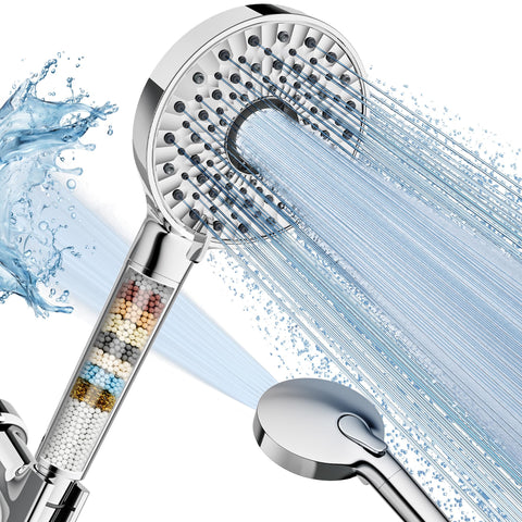 Magichome filtered shower head with handheld for flexible, thorough rinsing.