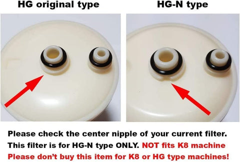 Magicos HGN filter installed in a water ionizer for easy replacement