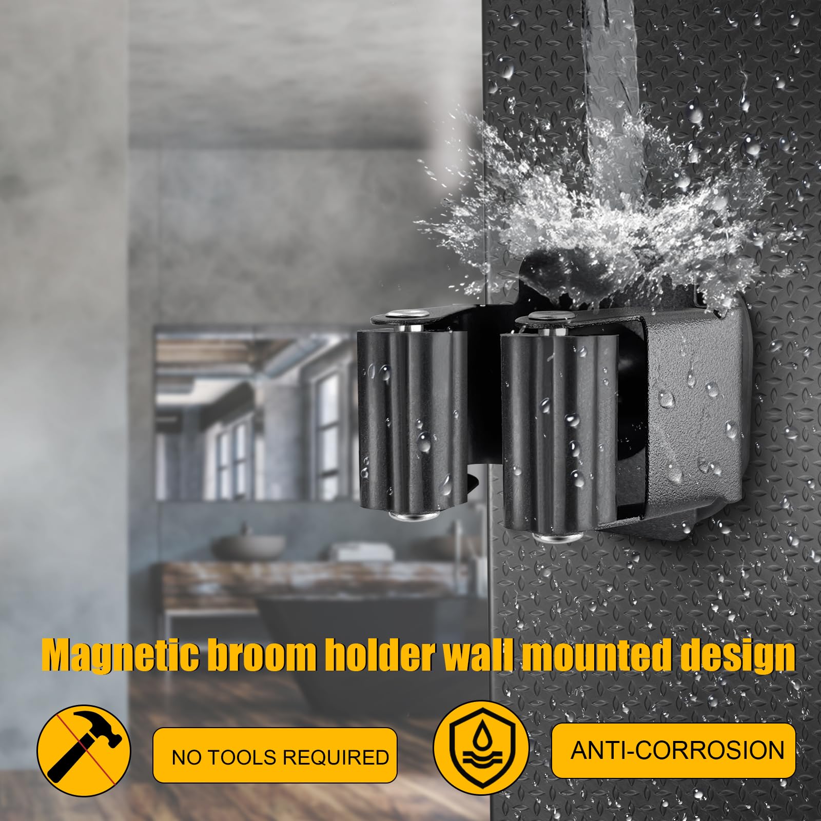 MagitcSee adjustable hook locks different handle thicknesses for quick access.