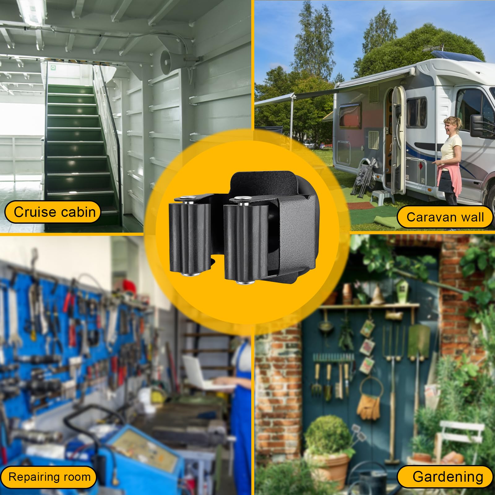 MagitcSee heavy-duty magnet supports up to 9 lb on ferrous surfaces.
