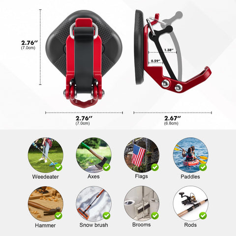 MagitcSee heavy-duty axe mount keeps gear secure on rugged travel